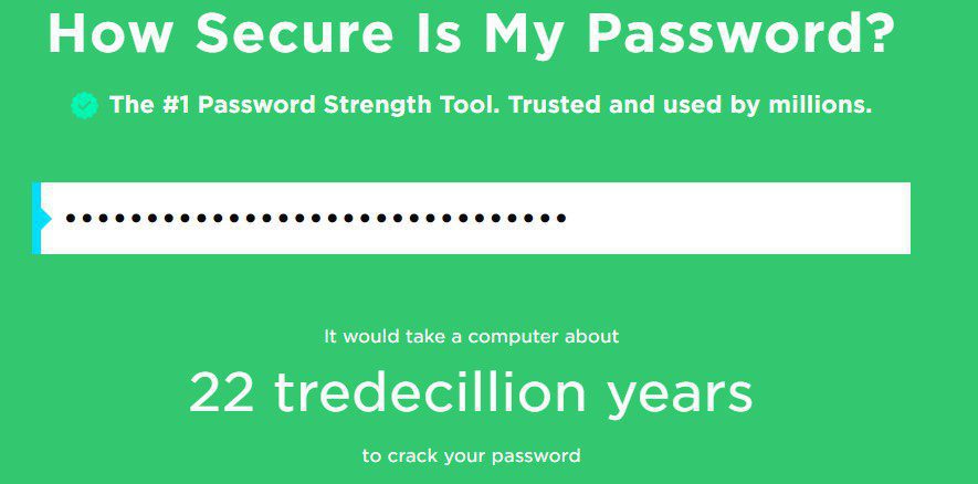 How secure is my password