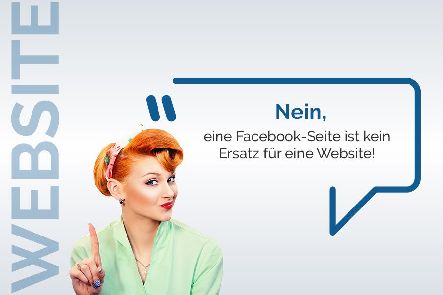 Nein, eine Facebook-Seite ist kein Ersatz für eine Website